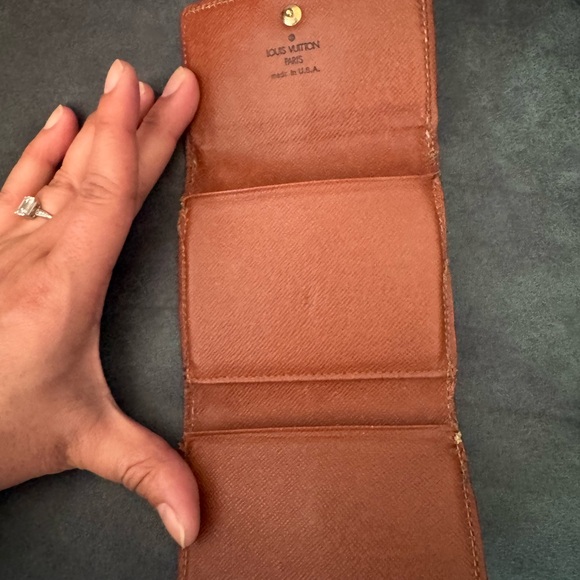 Vintage Louis Vuitton Brown Monogram Wallet 4x4 trifold Quiet Luxury Monogram - Picture 4 of 6